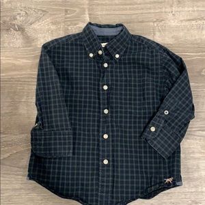 Crewcuts size xs toddler boys navy button down.